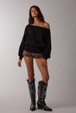 One Shoulder Knit Sweater