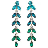 Eye Candy LA Jewelry- Blue Leaf Earrings