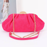 Faux Suede Party Clutch