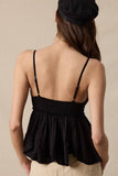 Sweetheart Tiered Ruffle Top - Black