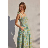 Smocked Tiered Maxi Dress