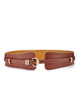 Women's 2-In-1 Faux Leather Waist Belt