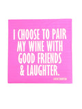 Festive Cocktail Funny Napkins | Pair Wine With Good Friends