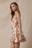 Open Back Tiered Mini Dress