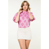 Puff Sleeve Flower Top