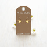 Swallow Bird Drop Earrings