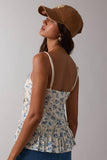 Floral Cami Top w Buttons