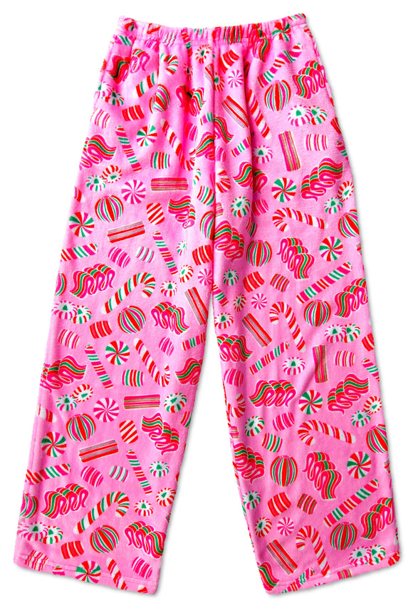 PRETTY PEPPERMINT PLUSH PANTS (XSMALL 4-6)