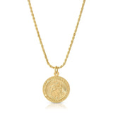 Gold Filled Saint Christopher Charm Necklace