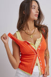 Button-Front Tank Top (3 Colors)