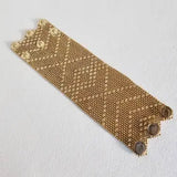 Brass Mesh Woven Bracelet