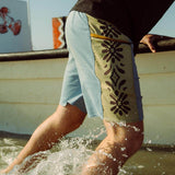 Capo Panel Boardshort- Faded Denim