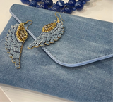 Denim Envelope Clutch