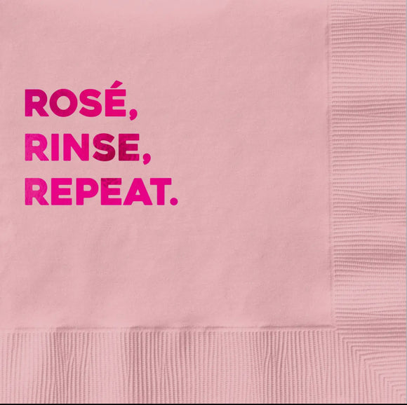 Rose Rinse Repeat Cocktail Napkin