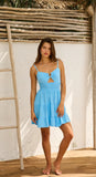 Short Dress with Coconut Ring - 4 COLORS