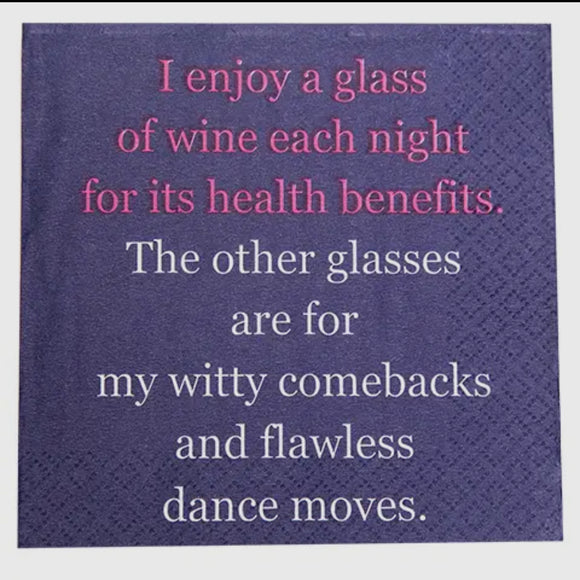 Humorous Beverage Napkins - 9 STYLES