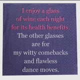 Humorous Beverage Napkins - 9 STYLES