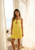Short Dress with Coconut Ring - 4 COLORS