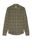 Rhone Hardy Flannel Shirt in Turtle Green Plaid