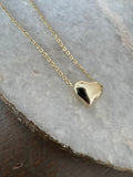 Golden Bubble Heart Necklace