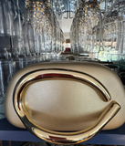 Sculpted Gold Handle Clutch (5 Colors)