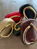 Sculpted Gold Handle Clutch (5 Colors)