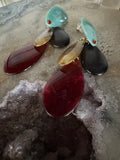 Stone Drop Earrings (4 Colors)