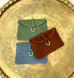 Woven Suede Crossbody bag
