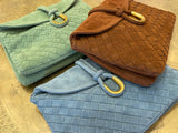 Woven Suede Crossbody bag