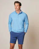 Johnnie O Freeborne Performance 1/4 Zip Pullover- Malibu