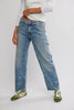 Free People RISK TAKER MID-RISE STRAIGHT Jean/ Mantra