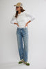 Free People RISK TAKER MID-RISE STRAIGHT Jean/ Mantra