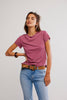Free People NOVA TEE / CRUSHED BERRY