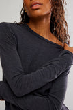 Free People NOVA TEE LS / BLACK