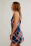 Free People CARVEN PLAID MINI / BERRY COMBO
