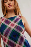 Free People CARVEN PLAID MINI / BERRY COMBO