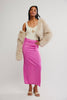 Free People ROSETTO COLUMN SKIRT / SUPER PINK