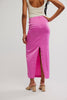 Free People ROSETTO COLUMN SKIRT / SUPER PINK