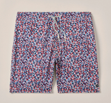 Johnnie- O 7" Half Elastic Surf Short- Seeing Stars