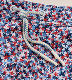 Johnnie- O 7" Half Elastic Surf Short- Seeing Stars