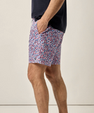 Johnnie- O 7" Half Elastic Surf Short- Seeing Stars