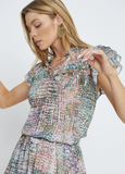 Jasmine Top- Multi Pebble
