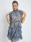 Short Sleeve Top- Blue Tempora