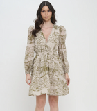 Long Sleeve Short Dress - Olive