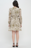 Long Sleeve Short Dress - Olive