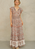 M.A.B.E Della Print Maxi Dress