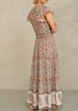 M.A.B.E Della Print Maxi Dress