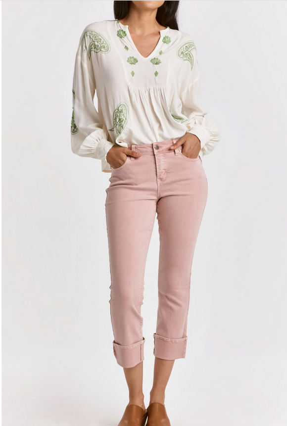 Dear John Jeans - Blaire Cuffed (Blush)