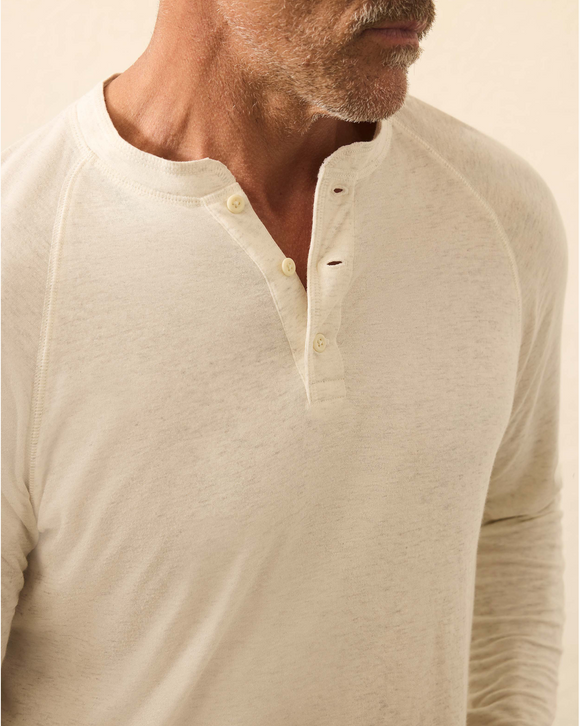 Faherty Long Sleeve Cloud Henley (3 colors)