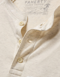 Faherty Long Sleeve Cloud Henley (3 colors)